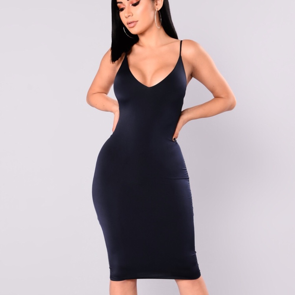 Navy Midi dress